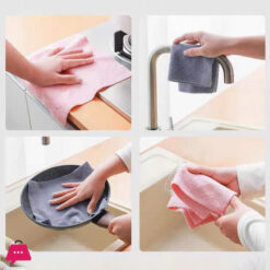 30X30cm 30/Roll Hand-Tear Microfiber Cloth Roll for Cleaning-Random Color Send