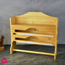 360 Degree Warp Center Wall Mounted Kitchen Towel Holder Size 31x39.5x11cm