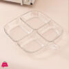 4 Compartment Fruit Plates Dinning-table Divided Plate