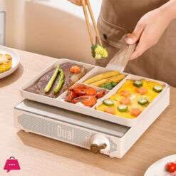 4 in 1 Frying Pan 4 Hole Non-Stick Steak Frying Pan Omelet Pot