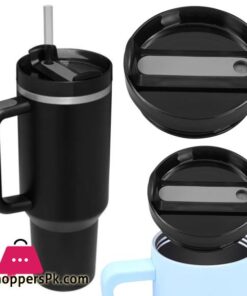 40Oz Tumbler Flip Straw Lid Replacement Spill Proof Splash Resistant Tumbler Lids Reusable Straw Cap For Tumbler - Image 3