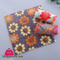5Pcs Kitchen Cleaning Cloths Soft Absorbent Dishcloth Coral Fleece Sunflower Wiping Towel Rags Household Cleaning Cloth