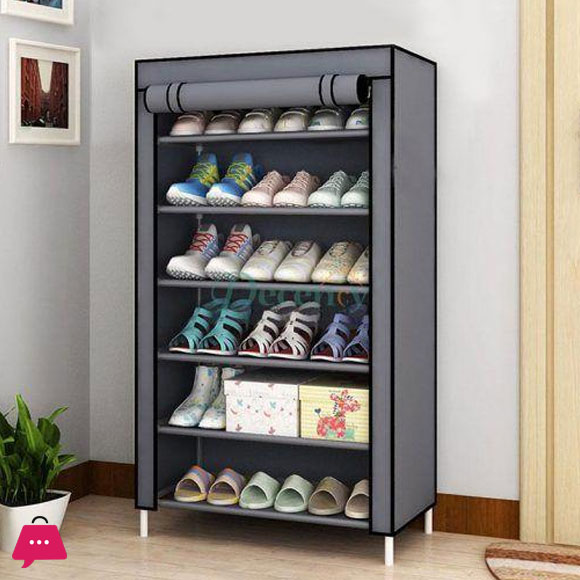 Multi-Layer Simple Shoe Rack Dust-Proof Storage Shoe Cabinet Multi-Layer Shoe Rack