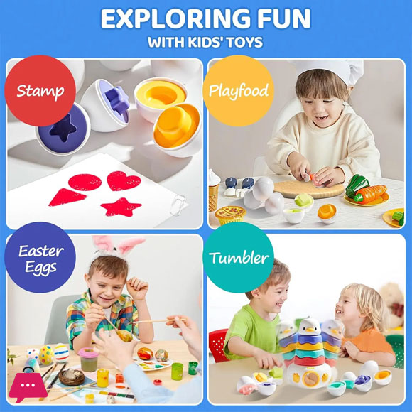 Baby Stacking Toy With Rings Montessori Toy 3-In-1 Matching Eggs Stacking Tower For Stacking Game 5 Baby Stacking Toy With Rings Montessori Toy 3-In-1 Matching Eggs Stacking Tower For Stacking Game - Image 3