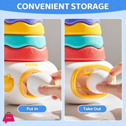 Baby Stacking Toy With Rings Montessori Toy 3-In-1 Matching Eggs Stacking Tower For Stacking Game 12 Baby Stacking Toy With Rings Montessori Toy 3-In-1 Matching Eggs Stacking Tower For Stacking Game