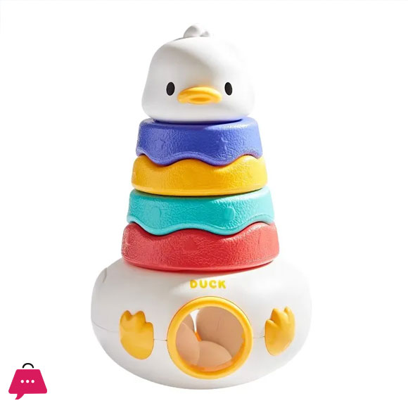 Baby Stacking Toy With Rings Montessori Toy 3-In-1 Matching Eggs Stacking Tower For Stacking Game 8 Baby Stacking Toy With Rings Montessori Toy 3-In-1 Matching Eggs Stacking Tower For Stacking Game - Image 6