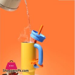 Chakolab 40Oz Stainless Steel Tumbler Travel Mug With Straw Fits Car Cup