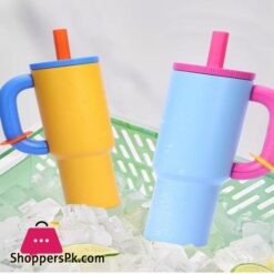 Chakolab 40Oz Stainless Steel Tumbler Travel Mug With Straw Fits Car Cup