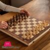 Chess Set - Magnetic Foldable Portable Solid Wood Chess Board
