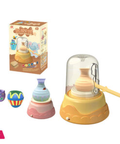 Creative Diy Painting Art Kit Electric Pottery Wheel Ceramic Machine Toy With Modeling Clay Mini Pottery Machine For Kids - Image 2