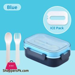 Ice Pack Bento Box Lunch Box Leak-Proof Picnic With Fork &Amp; Spoon For Kids School