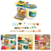 Kitchen Playset with Oven Food Cooking Playset for Sensory Birthday Party