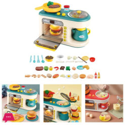 Kitchen Playset with Oven Food Cooking Playset for Sensory Birthday Party