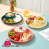 Round Plastic Food Plate Salad Plate 1-Pcs