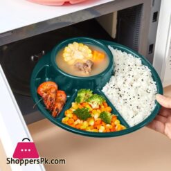 Round Plastic Food Plate Salad Plate 1-Pcs