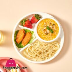 Round Plastic Food Plate Salad Plate 1-Pcs