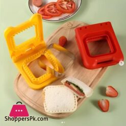 Stainless Steel Pocket Sandwich Maker Sandwich Cutter and Sealer for Kids Square Sandwich Cutting