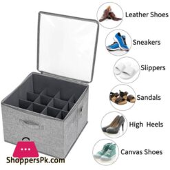 Storage Box With Transparent Cover For Clothes Shoe