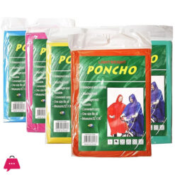 Adult Poncho Raincoat With Hoods Multicolor