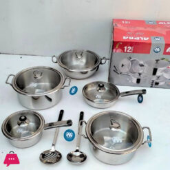 Alpha Stainless Steel 12-Piece Premium Cookware Gift Set 9 Alpha Stainless Steel 12-Piece Premium Cookware Gift Set