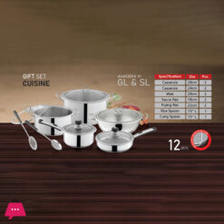Alpha Stainless Steel 12-Piece Premium Cookware Gift Set 10 Alpha Stainless Steel 12-Piece Premium Cookware Gift Set