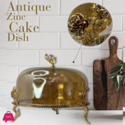 Antique Zinc Cake Dish