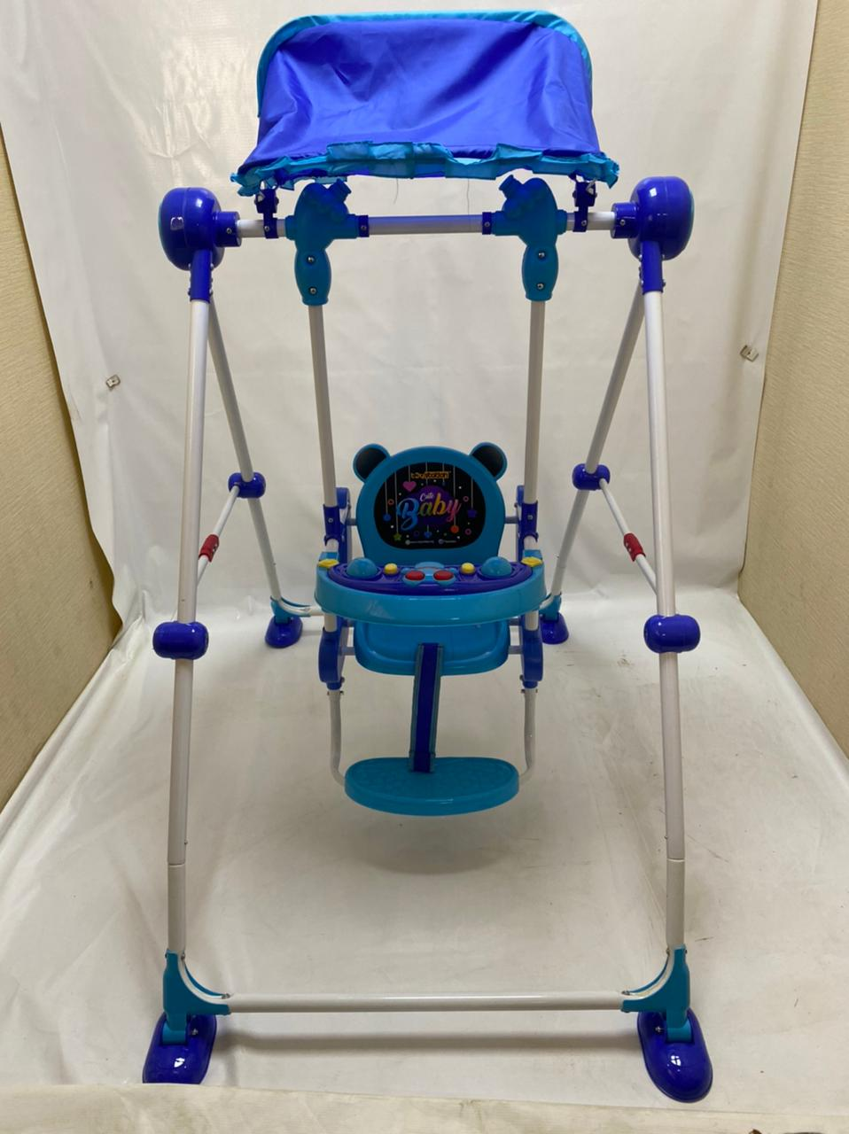 Baby Garden Outdoor Swing With Attachend Toys And Sound - Cover Shade 14 Baby Garden Outdoor Swing With Attachend Toys And Sound - Cover Shade