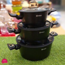 Baroly Non-Stick Granite Cookware Set Of 10