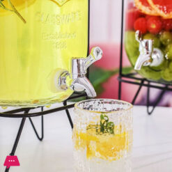 Beverage Bucket With Fauct Glass Juice Dispenser Beverage Dispenser - 8Liter