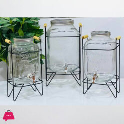 Beverage Bucket With Fauct Glass Juice Dispenser Beverage Dispenser - 8Liter