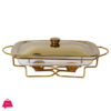 Burner Dish Rectangle Food Warmer 2L