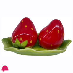 Ceramic Salt and Pepper Shakers Set of 2 - Mini Strawberry