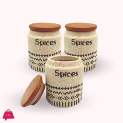 Ceramic Spice Jars Set of 3 200ml