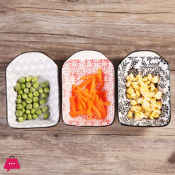 Danny Home Ceramic Rectangular Mini Dip Bowl 1-Pcs