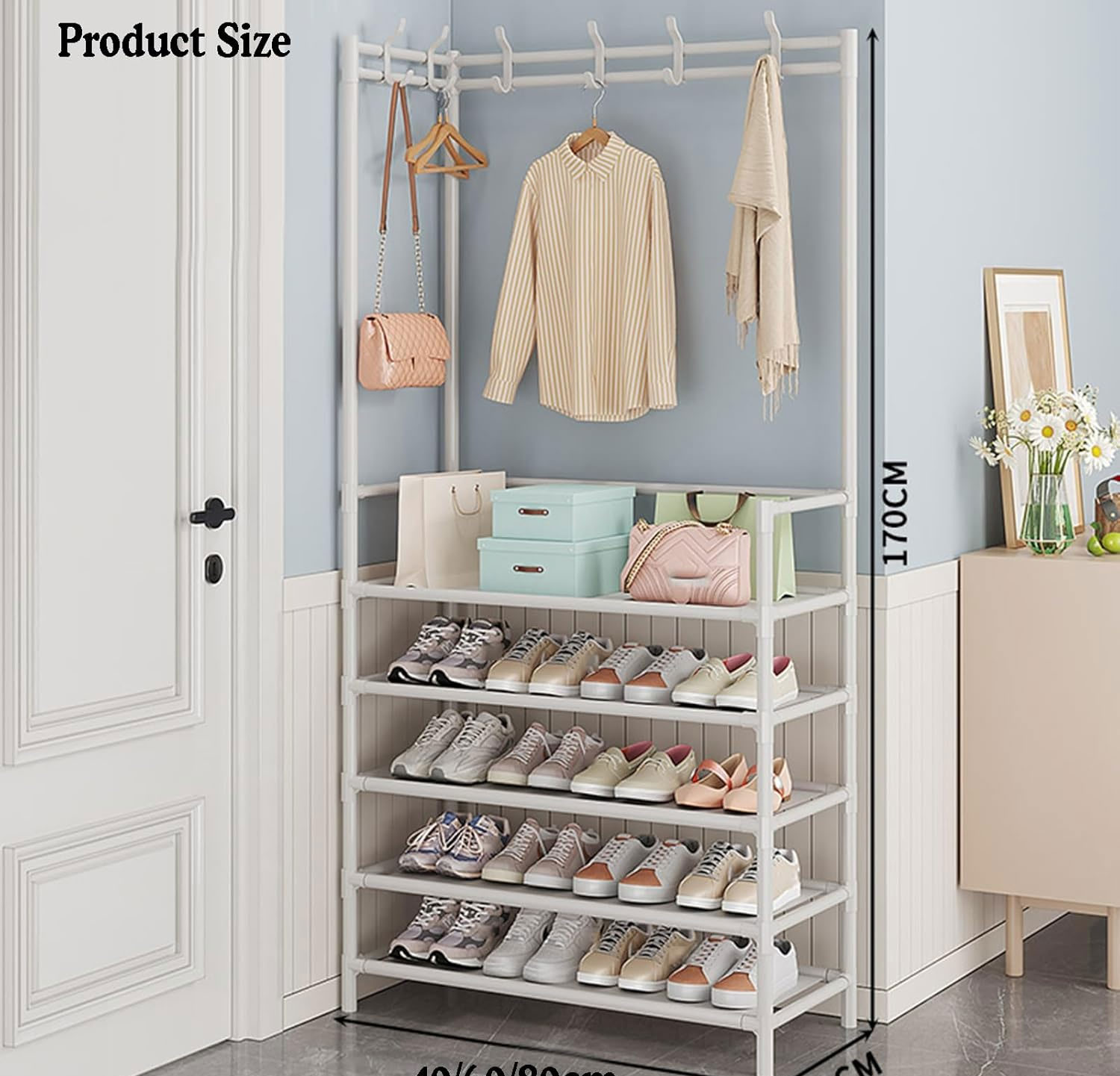 Entryway Corner Coat Rack Coat Hanging Rack With Shoe Stand 4 Entryway Corner Coat Rack Coat Hanging Rack With Shoe Stand