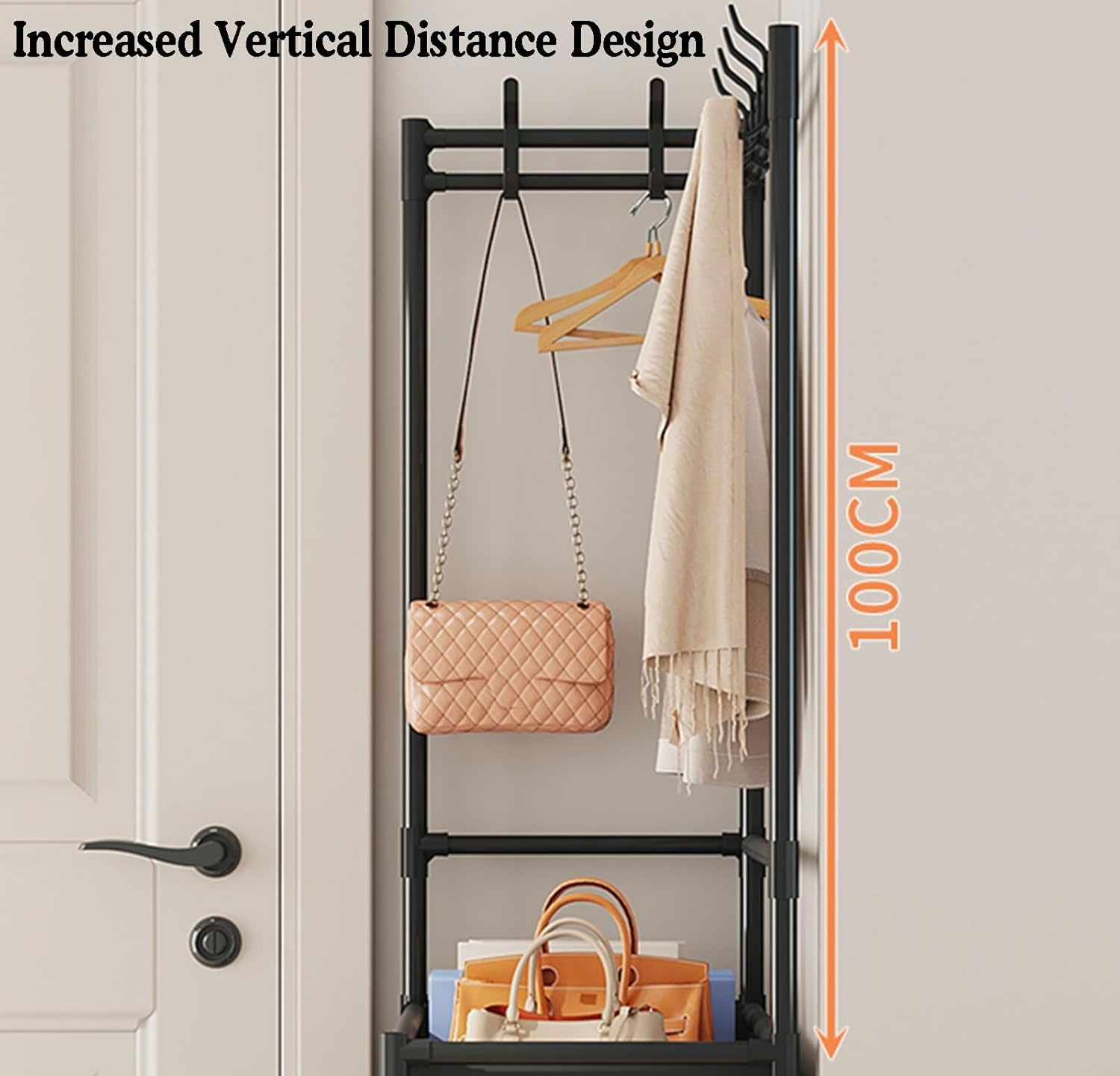 Entryway Corner Coat Rack Coat Hanging Rack With Shoe Stand