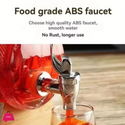 Glass Barrel Beverage Dispenser Decanter – 7.5 Liter