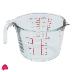 Danny Home Glass Measuring Jug With Red Lettering 250Ml - 1Cup