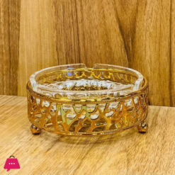 Golden Iron Glass Ashtray
