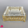 Golden Iron Glass Ashtray