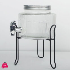 High Quality Glass Dispenser Beverages Container - 2.5 Liter