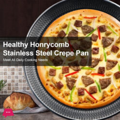 Hybrid Stainless Steel Honeycomb Fry Pan Non-Stick