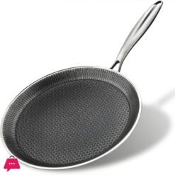 Hybrid Stainless Steel Honeycomb Fry Pan Non-Stick
