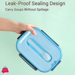 ICE Pack Bento Box Lunch Box Leak-proof Picnic With Fork & Spoon For Kids School