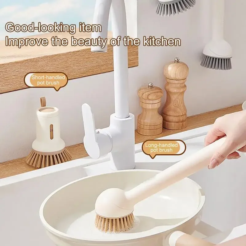 Kitchen Pot Brush For Home Use Long Handle 6 Kitchen Pot Brush For Home Use Long Handle