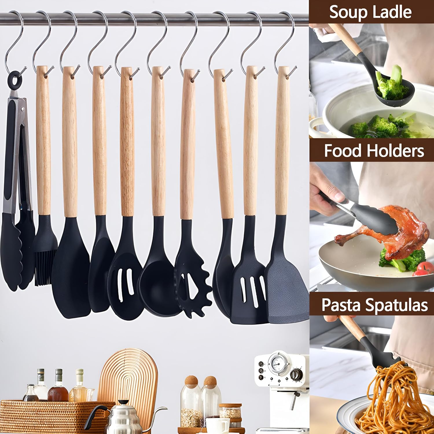 Kitchen Utensils Set And Knives Set 19-In-1 11 Kitchen Utensils Set And Knives Set 19-In-1