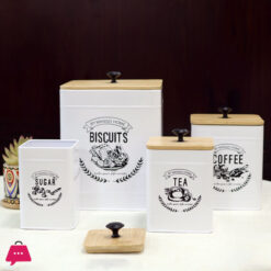 Metal Food Containers Set of 4