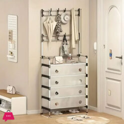 Multi-Functional Shoe Hat & Coat Rack Space-Saving Dustproof Storage Organizer