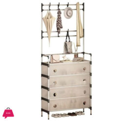 Multi-Functional Shoe Hat &Amp; Coat Rack Space-Saving Dustproof Storage Organizer