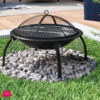 Outdoor New Folding Foot Portable Round Brazier Heating Stove Barbecue Grill